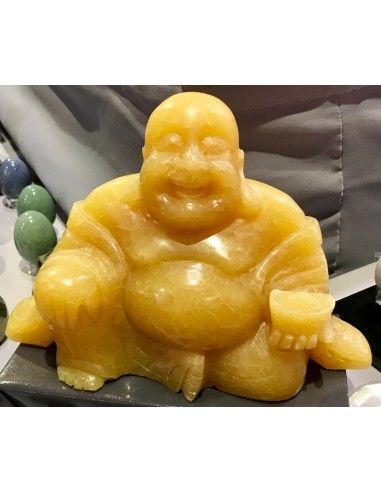 Bouddha en Jade jaune