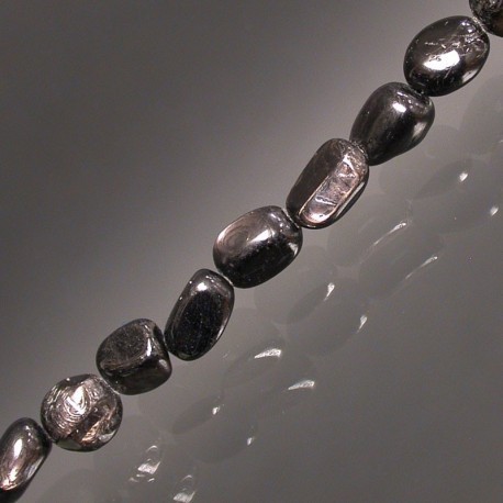 Bracelet pierres roulées hypersthène