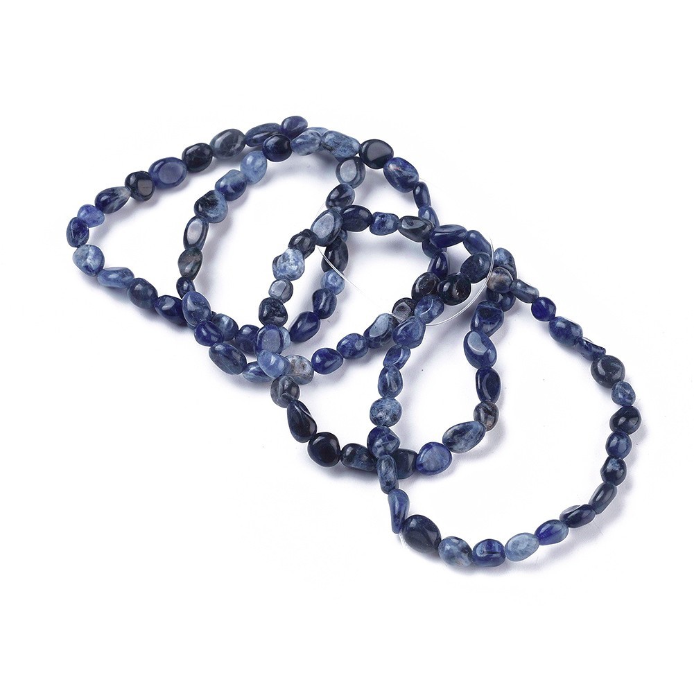 Bracelet pierres roulées Sodalite