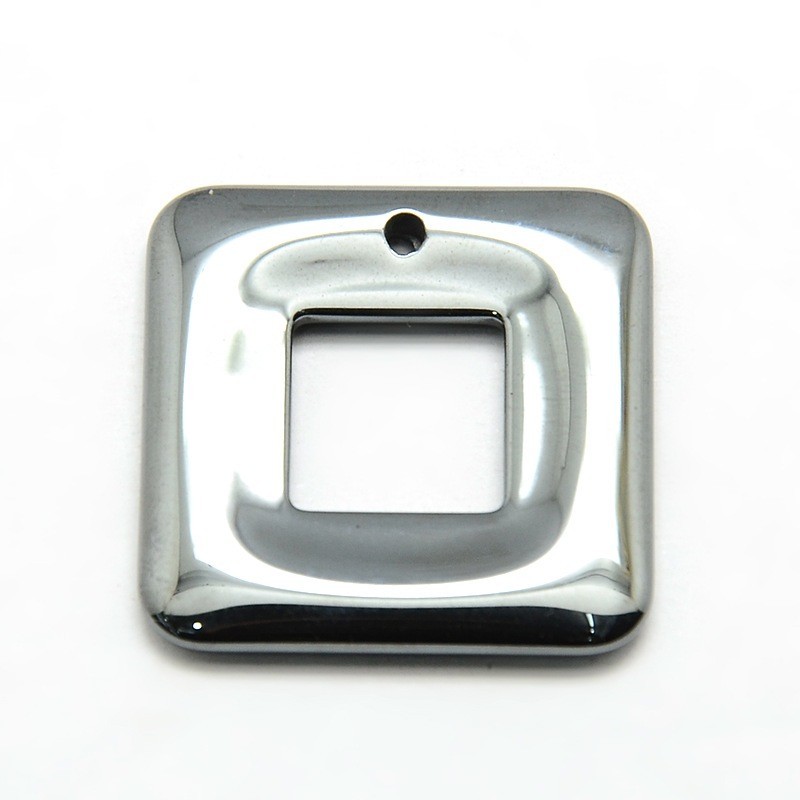 Pendentif Pi Chinois Hématite carré