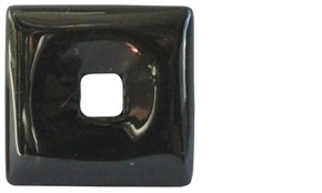 Pendentif Pi chinois onyx 30mm carré