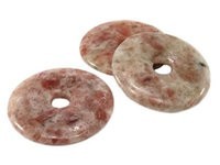 Pendentif Pi Chinois Pierre de Soleil de 30mm