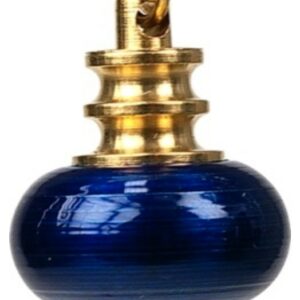 Pendule Mélissium Bleu Métal Doré