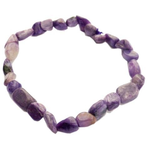 Bracelet pierres roulées charoite