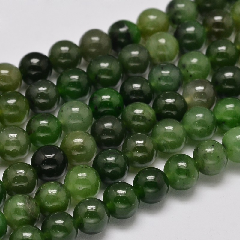 Bracelet Jade Néphrite Perles