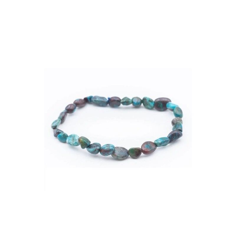 Bracelet pierres roulées chrysocolle