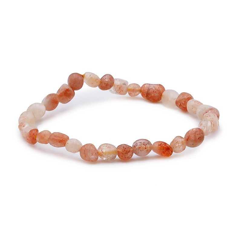 Bracelet pierres roulées Pierre de soleil