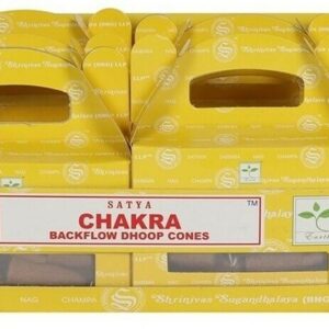 Cônes d'encens Satya à refoulement Chakra