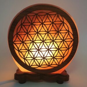 Lampe de Sel Himalaya Fleur de Vie