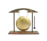 Gong de Table - structure bois gong doré