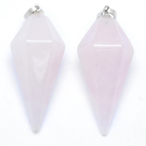 Pendule Hexagonal Quartz Rose