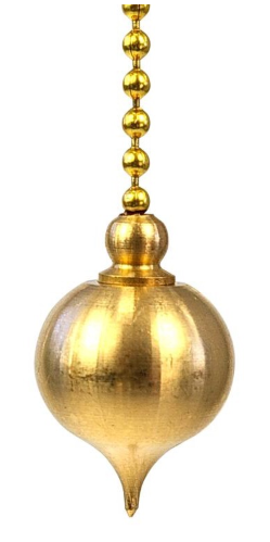 Pendule Aquarius Témoin Laiton