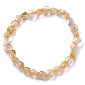 Bracelet pierres roulées Citrine