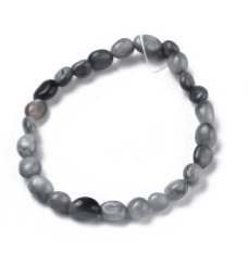 Bracelet pierres roulées oeil de Faucon