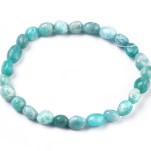 Bracelet pierres roulées Amazonite
