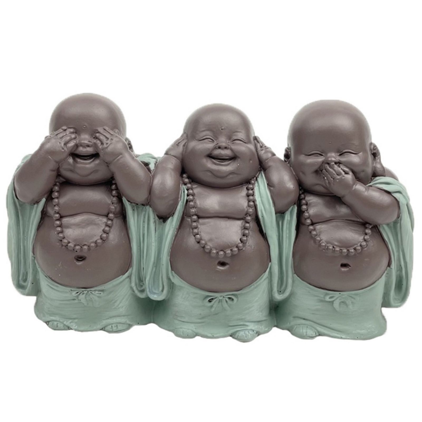 set de trois baby Bouddhas rieur