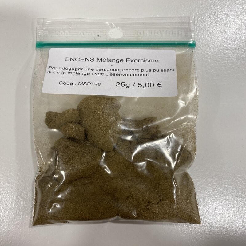 Encens résine Exorcisme