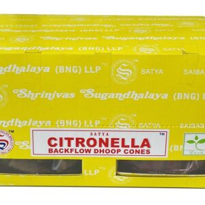 Cônes d'encens Satya à refoulement Citronnelle