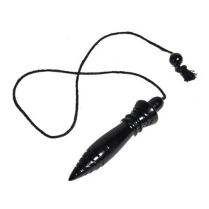 Pendule Thot en buis noir gravé et plombé