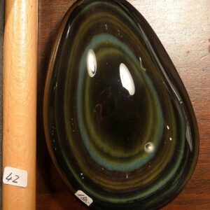 Galet 298g obsidienne oeil celeste