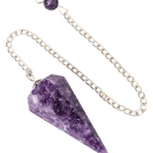 Pendule Hexagonal Lépidolite