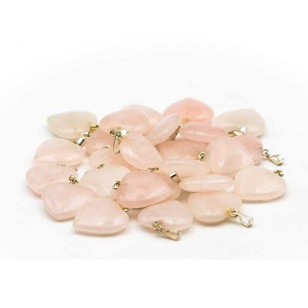 Coeur en quartz rose