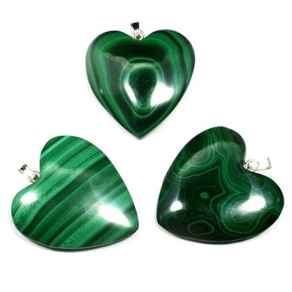 coeur en malachite