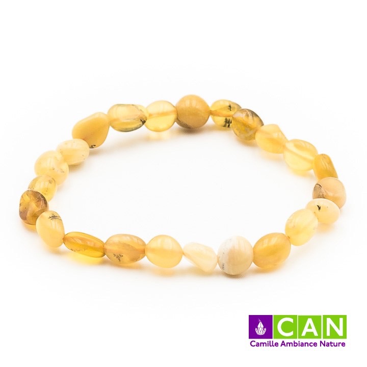 BRACELET Opale jaune pierre roulées
