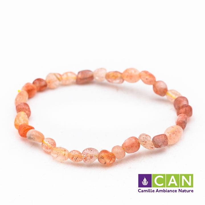 BRACELET Pierre de soleil perles pierre roulées