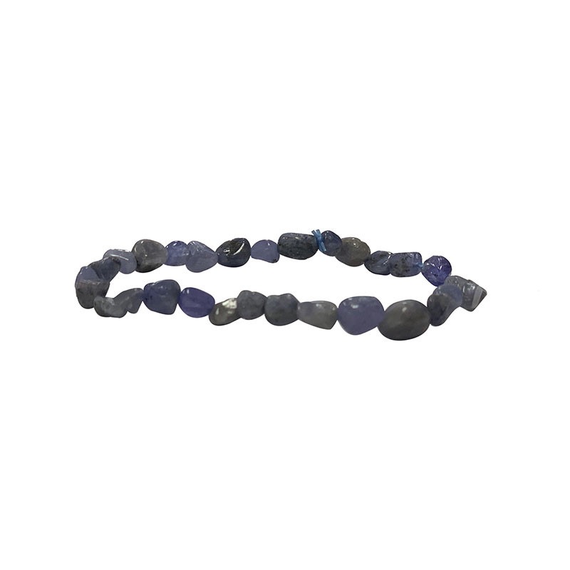 BRACELET Tanzanite perles pierre roulées